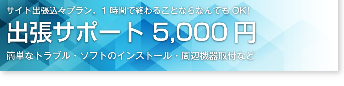 出張サポート5000円～
